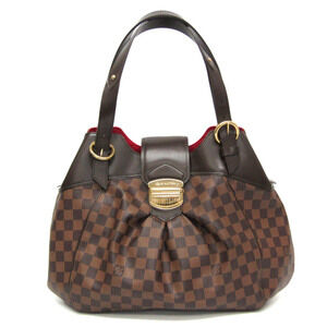 Brown Checkered Handbag